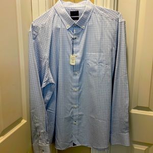 Men’s NWT Untuckit 100% Cotton Wrinkle Free Long Sleeve Shirt in rare XXL
